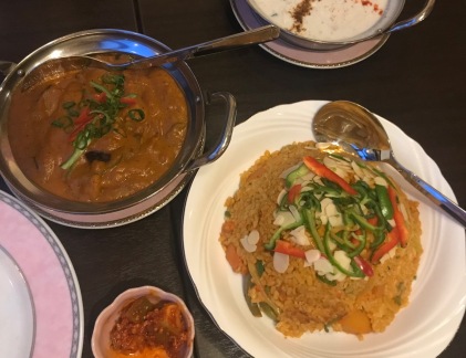 Eating delicious, but too spicy Indian food stressed my colon, my chiropractor said! WOW!